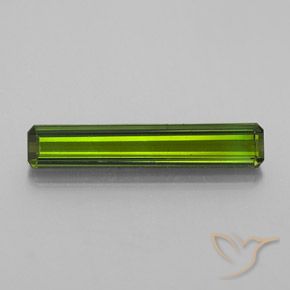 1.62ct Натуральный Средний зеленый Турмалин, Изумрудная огранка, VS-SI