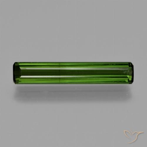 1.66ct Натуральный Темно-зеленый Турмалин, Изумрудная огранка, SI