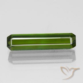 1.45ct Натуральный Темно-зеленый Турмалин, Изумрудная огранка, VVS-VS