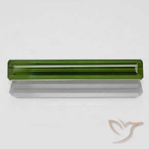 1.83ct Натуральный Темно-зеленый Турмалин, Изумрудная огранка, VVS-VS