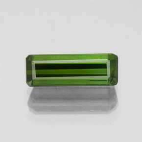 1.43 карата, натуральный Землисто-зеленый Турмалин, Изумрудная огранка, SI