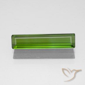 1.24ct Натуральный Водоросли зеленые Турмалин, Изумрудная огранка, Чистота VS