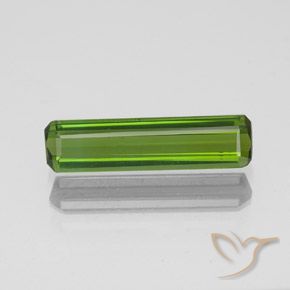 1.10ct Натуральный Темно-зеленый Турмалин, Изумрудная огранка, Чистота VS