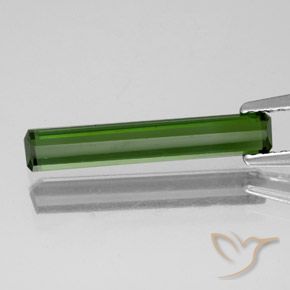 1.37 карата, натуральный Темно-зеленый Турмалин, Октагон / Изумрудная Огранка, VVS-VS