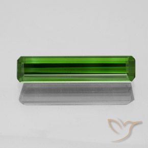 1.73ct Натуральный Средне-темно-зеленый Турмалин, Изумрудная огранка, Чистота VS