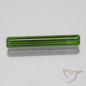 1.40ct Натуральный Темно-зеленый Турмалин, Изумрудная огранка, Чистота VS