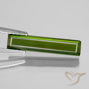 1.64ct Натуральный Средний зеленый Турмалин, Изумрудная огранка, VVS-VS