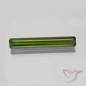 1.96ct Натуральный Средне-темно-зеленый Турмалин, Изумрудная огранка, VVS-VS