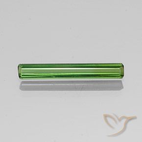 1.26ct Натуральный Средний зеленый Турмалин, Изумрудная огранка, VVS-VS