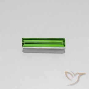 1.35ct Натуральный Темно-зеленый Турмалин, Изумрудная огранка, VVS-VS
