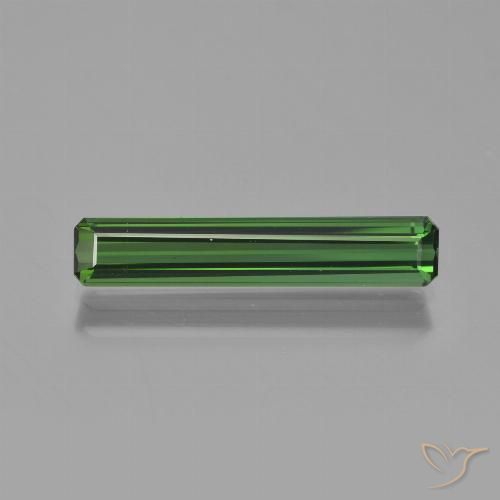 1.92ct Натуральный Зеленый Турмалин, Изумрудная огранка, VS-SI