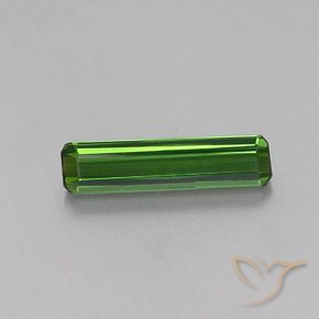 2.20ct Натуральный Травянисто-зелёный Турмалин, Изумрудная огранка, Чистота VVS