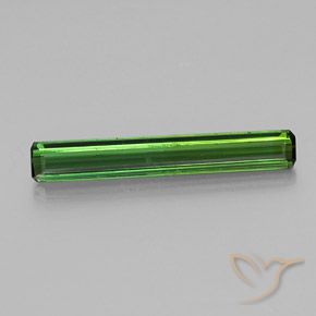 2.18ct Натуральный Травянисто-зелёный Турмалин, Изумрудная огранка, VVS-VS