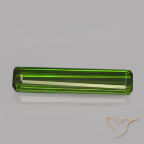1.98ct Натуральный Травянисто-зелёный Турмалин, Изумрудная огранка, VVS-VS