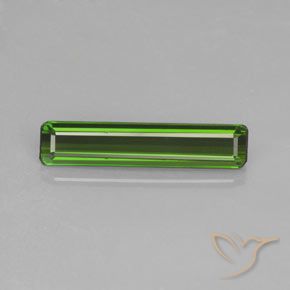 1.48ct Натуральный Травянисто-зелёный Турмалин, Изумрудная огранка, Чистота VS
