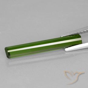 1.69 карата, натуральный Травянисто-зелёный Турмалин, Октагон / Изумрудная Огранка, VVS-VS
