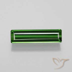 1.60ct Натуральный Травянисто-зелёный Турмалин, Изумрудная огранка, Чистота VVS