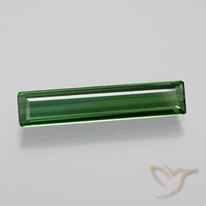 1.72ct Натуральный Средний зеленый Турмалин, Изумрудная огранка, Чистота VVS