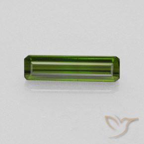 1.89ct Натуральный Темно-зеленый Турмалин, Изумрудная огранка, Чистота VVS