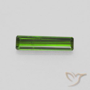 1.40ct Натуральный Травянисто-зелёный Турмалин, Изумрудная огранка, SI