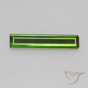1.84ct Натуральный Травянисто-зелёный Турмалин, Изумрудная огранка, VVS-VS