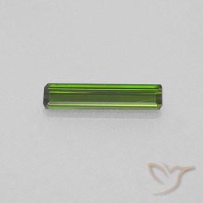 1.24ct Натуральный Средний зеленый Турмалин, Изумрудная огранка, Чистота VVS