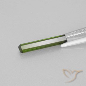 1.24 карата, натуральный Средний зеленый Турмалин, Октагон / Изумрудная Огранка, Чистота VVS