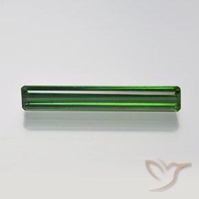 1.54ct Натуральный Травянисто-зелёный Турмалин, Изумрудная огранка, VVS-VS