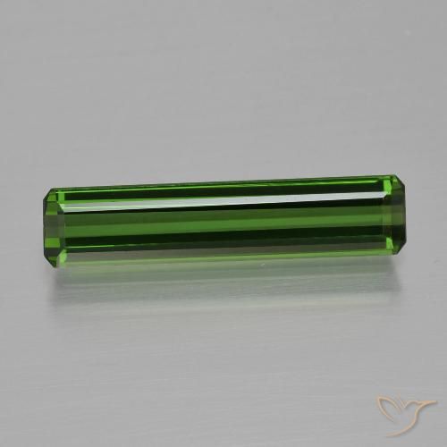 1.62ct Натуральный Землисто-зеленый Турмалин, Изумрудная огранка, VVS-VS