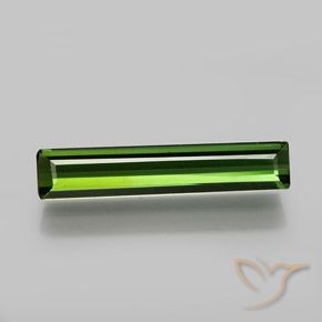1.58ct Натуральный Землисто-зеленый Турмалин, Изумрудная огранка, VVS-VS