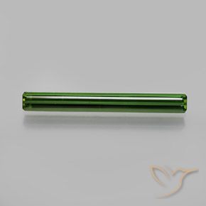 1.34ct Натуральный Темно-зеленый Турмалин, Изумрудная огранка, VVS-VS