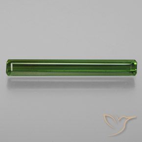 1.92ct Натуральный Травянисто-зелёный Турмалин, Изумрудная огранка, VVS-VS