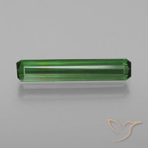 1.63ct Натуральный Зеленый Турмалин, Изумрудная огранка, VVS-VS