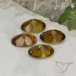 3.01 карата, натуральный Теплый коричневый Турмалин, Овал, VVS-VS