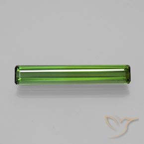 2.54ct Натуральный Темно-зеленый Турмалин, Изумрудная огранка, Чистота VVS