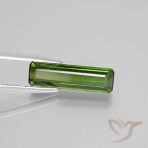 2.38 карата, натуральный Травянисто-зелёный Турмалин, Октагон / Изумрудная Огранка, Чистота VS