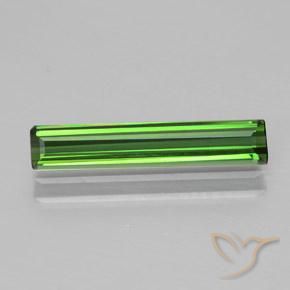 1.25ct Натуральный Темно-зеленый Турмалин, Изумрудная огранка, Чистота VVS