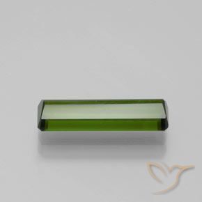 1.52 карата, натуральный Травянисто-зелёный Турмалин, Изумрудная огранка, VVS-VS