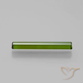 Натуральный средний зеленый турмалин 1,13 карата изумрудная огранка, VVS-VS