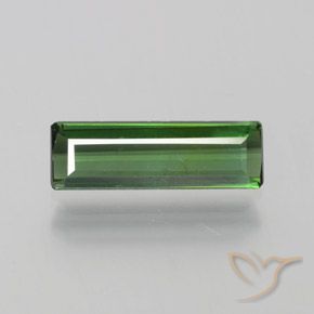 1.05ct Натуральный Зеленый Турмалин, Изумрудная огранка, Чистота VS
