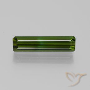1.51ct Натуральный Землисто-зеленый Турмалин, Изумрудная огранка, Чистота VVS