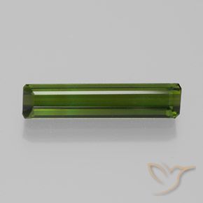 1.84ct Натуральный Землисто-зеленый Турмалин, Изумрудная огранка, Чистота VVS