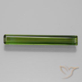 1.40ct Натуральный Землисто-зеленый Турмалин, Изумрудная огранка, VVS-VS