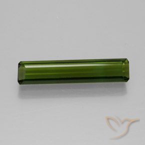 1.55ct Натуральный Темно-зеленый Турмалин, Изумрудная огранка, VVS-VS