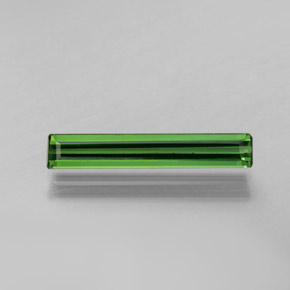 Натуральный Темно-зеленый Турмалин 1,38 карата Изумрудная огранка, Чистота VS