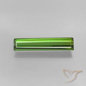 1.93ct Натуральный Средний зеленый Турмалин, Изумрудная огранка, VVS-VS