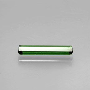 Натуральный темно-зеленый турмалин 1,05 карата изумрудная огранка, VVS-VS