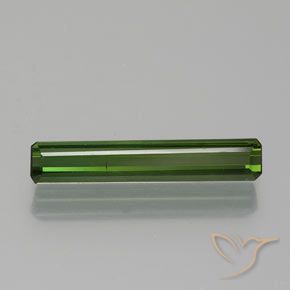 1.38ct Натуральный Темно-зеленый Турмалин, Изумрудная огранка, VS-SI