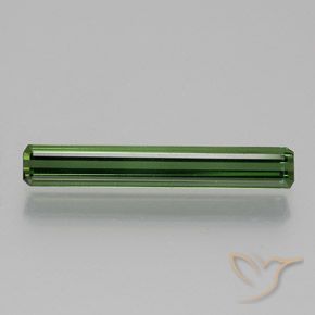 1.26ct Натуральный Травянисто-зелёный Турмалин, Изумрудная огранка, Чистота VS