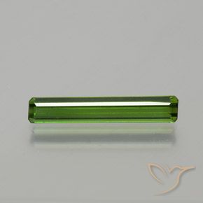 1.33ct Натуральный Травянисто-зелёный Турмалин, Изумрудная огранка, VVS-VS